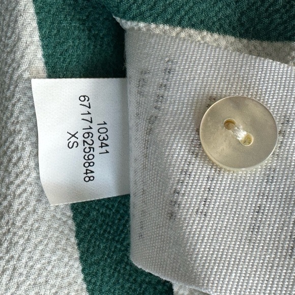 NWOT AYR The Who's She Green Regatta Stripe Pleated Midi Dress Size Xs - Picture 13 of 14